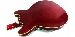 Flash Sale 🔥 Hagstrom Tremar Viking Deluxe Wild Cherry Transparent ⭐ -Cheap Guitar Store hagstrom tremar viking deluxe wild cherry transparent back 2