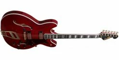 Cheapest 🥰 Hagstrom ’67 Viking II Wild Cherry Transparent 🤩 -Cheap Guitar Store hagstrom 67 viking ii wild cherry transparent front angle