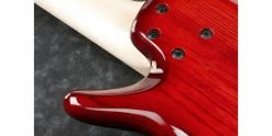 Wholesale 🧨 Ibanez ANB205-TWB Adam Nitti Signature Transparent Wine Red Burst 🎉 -Cheap Guitar Store ibanez anb205 twb adam nitti signature transparent wine red burst heel plate
