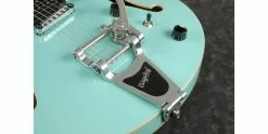 Discount 👍 Ibanez AS63T-SFG Artcore Vibrante With Bigsby Sea Foam Green ✨ -Cheap Guitar Store ibanez as63t sfg artcore vibrante with bigsby sea foam green body detail