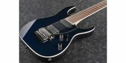 Hot Sale 🛒 Ibanez RG2027XL-DTB Prestige 7-String Dark Tide Blue 🌟 -Cheap Guitar Store ibanez rg2027xl dtb prestige 7 string dark tide blue body angle