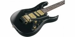 Discount ⭐ Ibanez PIA3761 Steve Vai Signature Onyx Black 💯 -Cheap Guitar Store ibanez pia3761 steve vai signature onyx black body angle