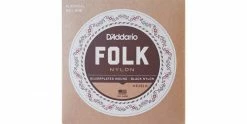 Deals 😀 D'Addario EJ32 Folk Nylon, Ball End, Silver Wound/Black Nylon Trebles ❤️