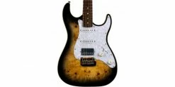 Cheap 👏 Jet Guitars Jet JS-450 Burl Transparent Brown 😀 -Cheap Guitar Store jet js450 qtbr body