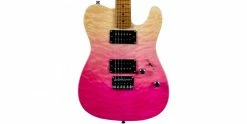 Deals 💯 Jet Guitars Jet JT-450 Quilted Transparent Pink 🥰 -Cheap Guitar Store jet jt 450 pink quilted body
