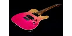 Deals 💯 Jet Guitars Jet JT-450 Quilted Transparent Pink 🥰 -Cheap Guitar Store jet jt 450 pink quilted top hero