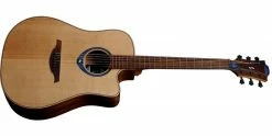 Best Pirce 💯 LAG THV10DCE Tramontane HyVibe 10 With Luxury Gig Bag ⭐ -Cheap Guitar Store lag thv10dce tramontane hyvibe 10 front 2