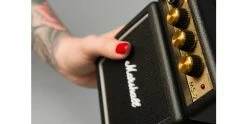 Hot Sale 😀 Marshall MS2 Micro Amp In Black 🛒 -Cheap Guitar Store marshall ms2 micro amp in black arm shot