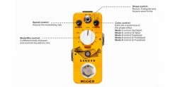 Best deal ✔️ MOOER Liquid Digital Phaser Pedal MPH2 Guitar Effect ❤️ -Cheap Guitar Store mooer liquid digital phaser pedal mph2 guitar effect controls