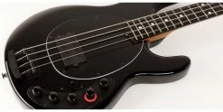 Discount 🔥 Music Man DarkRay Obsidian Black 🛒 -Cheap Guitar Store music man dark ray obsidian black roasted maple ebony body angle