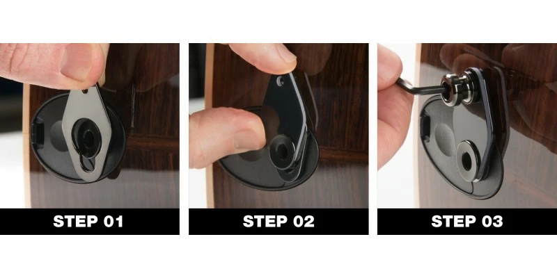 Budget 🛒 MusicNomad MN272 Acousti-Lok Strap Lock Adapter For Taylor With 9V Expression System 🎉 - Image 8