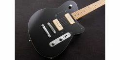 Flash Sale 😉 Reverend Charger 290 Midnight Black 🤩 -Cheap Guitar Store reverend charger 290 midnight black body end