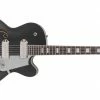 Best Sale 💯 Reverend Pete Anderson PA-1 Satin Black 😍 -Cheap Guitar Store reverend pete anderson pa 1 satin black front
