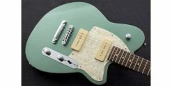 Cheap 🌟 Reverend Charger 290 Metallic Alpine 🤩 -Cheap Guitar Store reverend charger 290 metallic alpine body angle 1