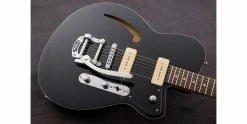 Outlet ✔️ Reverend Club King 290 Midnight Black 🥰 9 Outlet ✔️ Reverend Club King 290 Midnight Black 🥰 -Cheap Guitar Store reverend club king 290 midnight black rosewood body angle