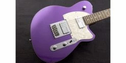 Best reviews of 👍 Reverend Crosscut Italian Purple ⌛ -Cheap Guitar Store reverend cross cut italian purple body angle 2