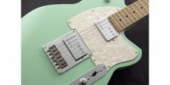 Discount 😉 Reverend Crosscut Oceanside Green 🎁 -Cheap Guitar Store reverend cross cut oceanside green body detail