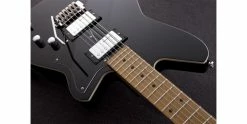 Cheapest 😍 Reverend Descent W Baritone Midnight Black 💯 -Cheap Guitar Store reverend descent w baritone midnight black fretboard