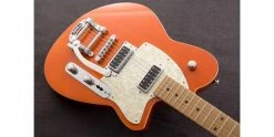 Deals 😉 Reverend Flatroc Bigsby Rock Orange 👏 -Cheap Guitar Store reverend flatroc rock orange guitar 1
