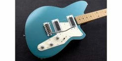 Outlet ⌛ Reverend Jetstream RB Deep Sea Blue ❤️ -Cheap Guitar Store reverend jetstream rb deep sea blue body angle 2