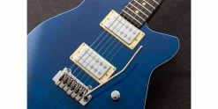 Cheap ✔️ Reverend Kingbolt RA Transparent Blue Flame Maple ✔️ -Cheap Guitar Store reverend kingbolt ra transparent blue flame maple guitar 1 1