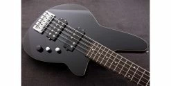 Discount ✨ Reverend Mercalli 5 Bass Guitar Midnight Black 👏 -Cheap Guitar Store reverend mercalli 5 bass guitar midnight black body angle 1