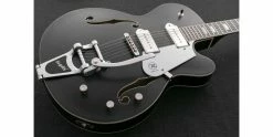 Best Sale 💯 Reverend Pete Anderson PA-1 Satin Black 😍 -Cheap Guitar Store reverend pete anderson pa 1 satin black body angle
