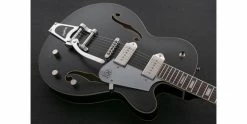 Best Sale 💯 Reverend Pete Anderson PA-1 Satin Black 😍 -Cheap Guitar Store reverend pete anderson pa 1 satin black body angle 2