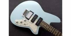 Cheap 😀 Reverend Six Gun HPP Chronic Blue 🧨 -Cheap Guitar Store reverend six gun hpp chronic blue body angle