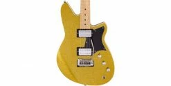 Cheapest ⌛ Reverend Tommy Koffin Signature Gold Metal Flake 👍 -Cheap Guitar Store reverend tommy koffin signature guitar gold sparkle body