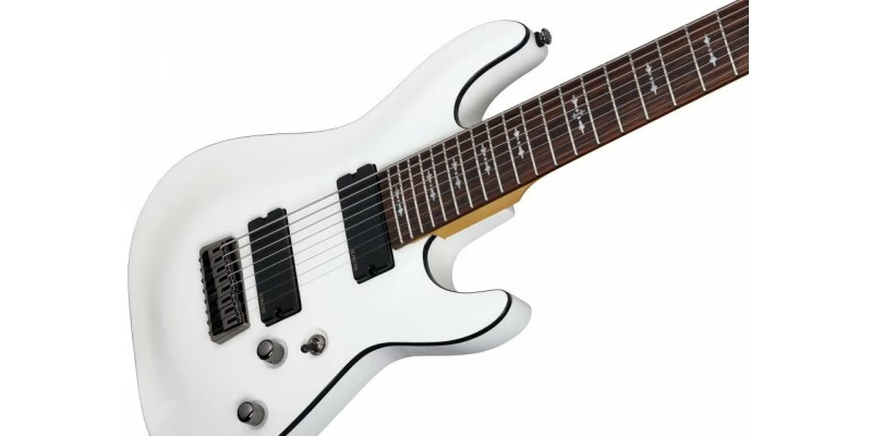 Best Sale 😍 Schecter Omen-8 Vintage White 8 String Guitar 🎁 5 Best Sale 😍 Schecter Omen-8 Vintage White 8 String Guitar 🎁 - Image 3