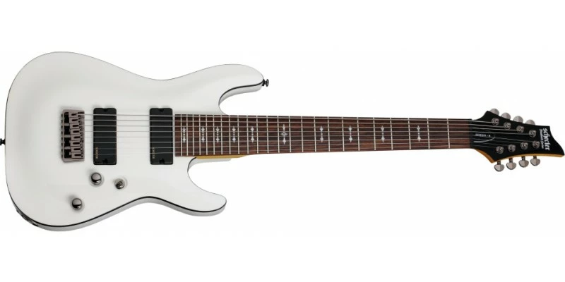 Best Sale 😍 Schecter Omen-8 Vintage White 8 String Guitar 🎁 3 Best Sale 😍 Schecter Omen-8 Vintage White 8 String Guitar 🎁