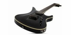 Flash Sale 😍 Schecter Avenger BlackJack Gloss Black ❤️ -Cheap Guitar Store schecter avenger blackjack gloss black body laying