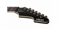 Flash Sale 😍 Schecter Avenger BlackJack Gloss Black ❤️ -Cheap Guitar Store schecter avenger blackjack gloss black headstock