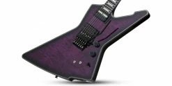 Best deal 🔥 Schecter E-1 FR S Special Edition Trans Purple Burst 💯 -Cheap Guitar Store schecter e 1 fr s special edition bodytilt