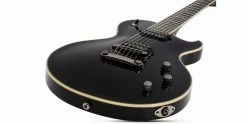 Deals 🛒 Schecter Solo-II BlackJack Gloss Black 👏 -Cheap Guitar Store schecter solo ii blackjack gloss black body laying