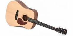 New 🔥 Sigma Guitars Sigma DM7E Electro-Acoustic Guitar With Octave G 🥰 -Cheap Guitar Store sigma dm7e 7 string dreadnought electro acoustic front angle