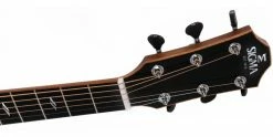 Outlet 🌟 Sigma Guitars Sigma GECE-3+ Macassar Ebony Electro-Acoustic Guitar 🛒 -Cheap Guitar Store sigma gece 3 macassar headstock angle