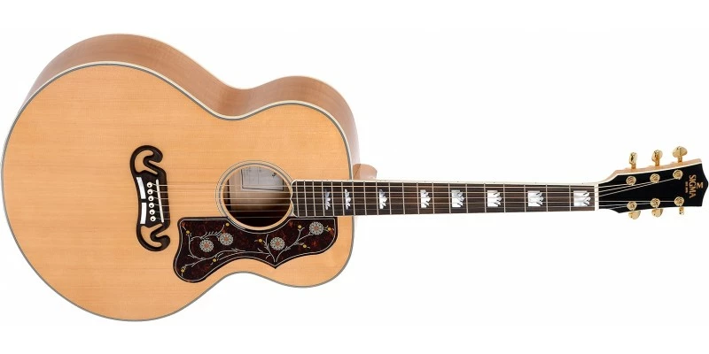 New ❤️ Sigma Guitars Sigma GJA-SG200-AN Jumbo Electro Acoustic Antique Natural ❤️ 3 New ❤️ Sigma Guitars Sigma GJA-SG200-AN Jumbo Electro Acoustic Antique Natural ❤️