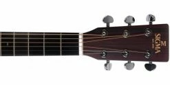 Discount 🛒 Sigma Guitars Sigma DMC-15E+ Cutaway Dreadnought Acoustic Guitar 👏 -Cheap Guitar Store sigma dmc 15e cutaway dreadnought acoustic guitar headstock