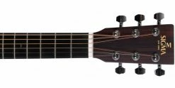 Coupon 🥰 Sigma Guitars Sigma TM-15 Travel Guitar Solid Mahogany Top ❤️ -Cheap Guitar Store sigma tm 15 travel guitar solid mahogany top headstock
