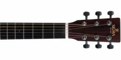 New ⌛ Sigma Guitars Sigma TM-15E Electro Travel Guitar Solid Mahogany Top 😍 -Cheap Guitar Store sigma tm 15e electro travel guitar solid mahogany top headstock