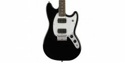 New 🛒 Squier Bullet Mustang HH Black Electric Guitar 🤩 -Cheap Guitar Store squier bullet mustang hh black thumb