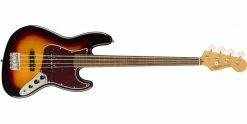 Outlet 𧨠Squier Classic Vibe '60s Jazz Bass Fretless 3-Colour Sunburst π