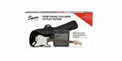 Budget 😉 Squier Stratocaster Electric Guitar Pack With Amplifier And Gig Bag Black 😉 -Cheap Guitar Store squier stratocaster electric guitar pack with amplifier and gig bag black box