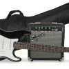 Budget 😉 Squier Stratocaster Electric Guitar Pack With Amplifier And Gig Bag Black 😉 -Cheap Guitar Store squier stratocaster electric guitar pack with amplifier and gig bag black front