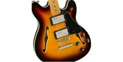 Best deal ⭐ Squier Classic Vibe Starcaster 3-Tone Sunburst 👍 -Cheap Guitar Store squier 2019 classic vibe starcaster 3 tone sunburst body detail