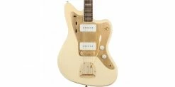 Deals 🧨 Squier 40th Anniversary Jazzmaster Gold Edition Olympic White 👍 -Cheap Guitar Store squier 40th anniversary jazzmaster gold edition olympic white body