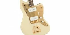 Deals 🧨 Squier 40th Anniversary Jazzmaster Gold Edition Olympic White 👍 -Cheap Guitar Store squier 40th anniversary jazzmaster gold edition olympic white body detail