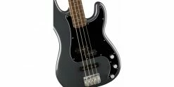 Budget 🤩 Squier Affinity Precision Bass PJ Charcoal Frost Metallic 🌟 -Cheap Guitar Store squier affinity precision bass pj charcoal frost metallic body detail